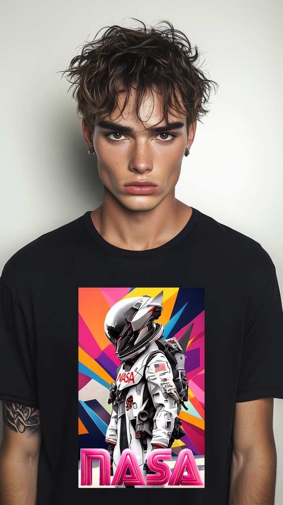 NASA Flight Suit Oversized Boxy Tee – Bold Space-Inspired Streetwear
