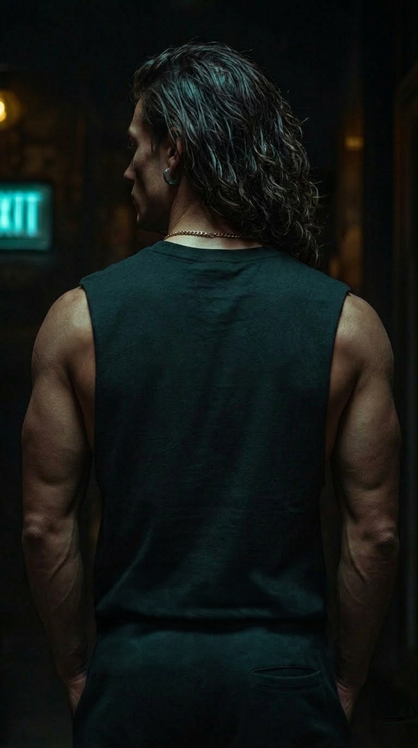 Dark Surf French Terry Boxy Tank Top RT0003