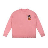 Vintage Washed Hand-Frayed Sweater