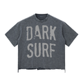 Dark Surf Snow Wash Raw-Hem Boxy T-shirt RT0058