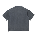 Dark Surf Snow Wash Raw-Hem Boxy T-shirt RT0058
