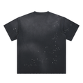Dark Surf Hand-Frayed Sunfade Paint Splatter T-Shirt RT0011