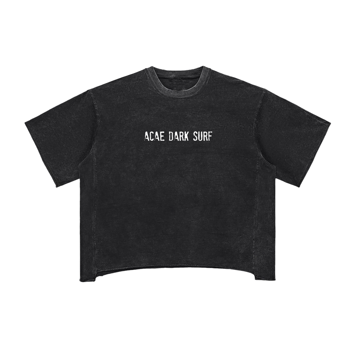 Women's Dark Surf Raw Edge Snow Washed Boxy T-Shirt RT0014