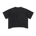 Women's Dark Surf Raw Edge Snow Washed Boxy T-Shirt RT0014
