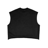 ACAE Mens French Terry Boxy  Tank Top ACAE002 -  BLACK