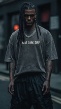 Dark Surf Raw Edge Snow Washed Boxy T-Shirt RT0014