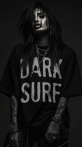 Women's Dark Surf Oversized Drop Shoulder T-Shirt UT0003