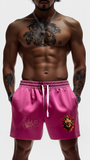 ACAE Mens Sun Fade Raw Edge Cotton Shorts ACAE002 -  Pink