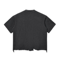 Women's Dark Surf Snow Wash Raw-Hem Boxy T-shirt RT0058DS