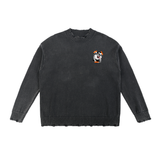 Vintage Washed Hand-Frayed Sweater