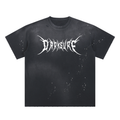 Dark Surf Hand-Frayed Sunfade Paint Splatter T-Shirt RT0011