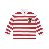 Color Block Stripe Polo Shirt
