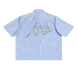 Oversized Vertical Stripe Boxy Shirt