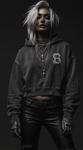 Women's Dark Surf Vintage Washed Heavyweight Hoodie WW0002