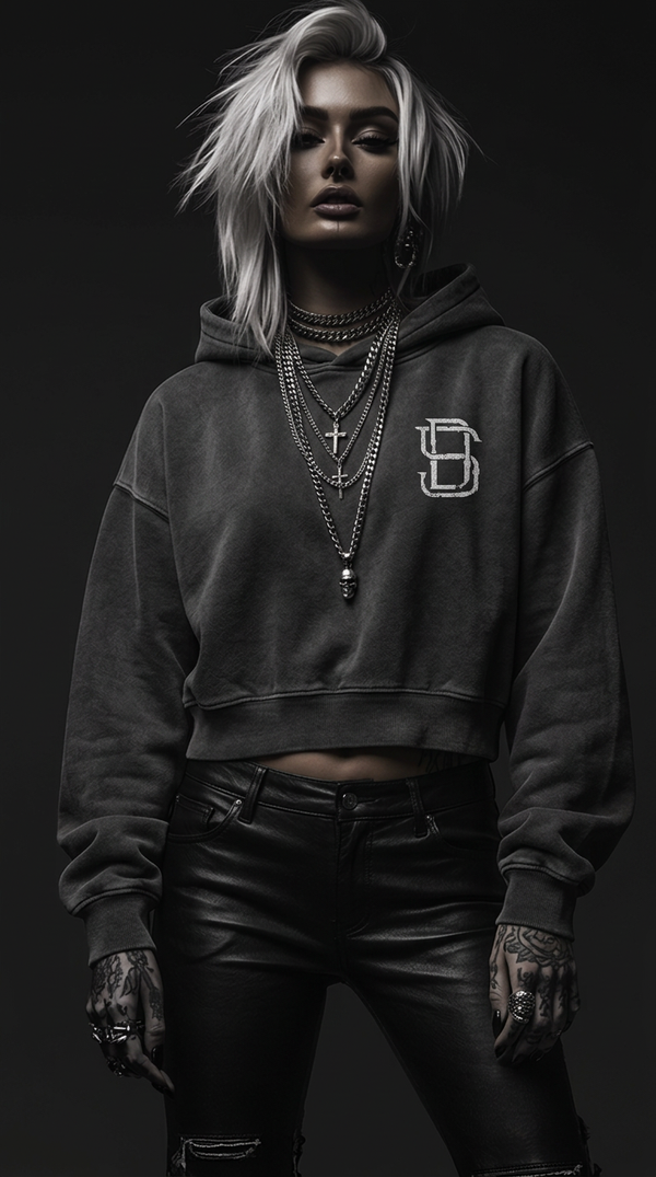 Women's Dark Surf Vintage Washed Heavyweight Hoodie WW0002