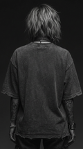Women's Dark Surf Snow Wash Raw-Hem Boxy T-shirt RT0058DS