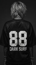 Women's Dark Surf Oversized Mesh V-Neck Soccer Jersey RT0083